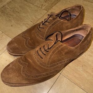 JWN Nordstrom Suede Brogue Oxford Shoes